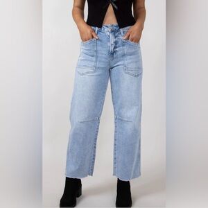 Vervet Light Blue baby barrel Jeans